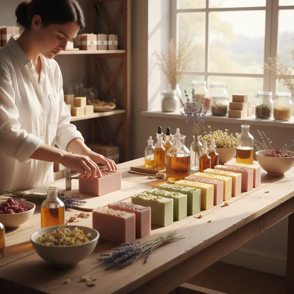 Artisanales Seifenatelier mit Naturseifen